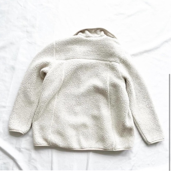 The North Face Cream Zipper Fleece Jacket Size Small - Picture 3 of 4